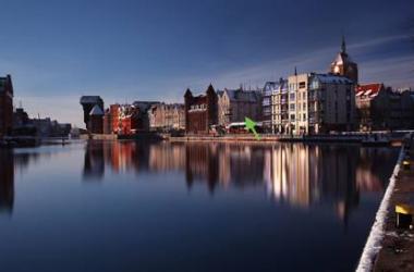 Gdansk Old Town River View